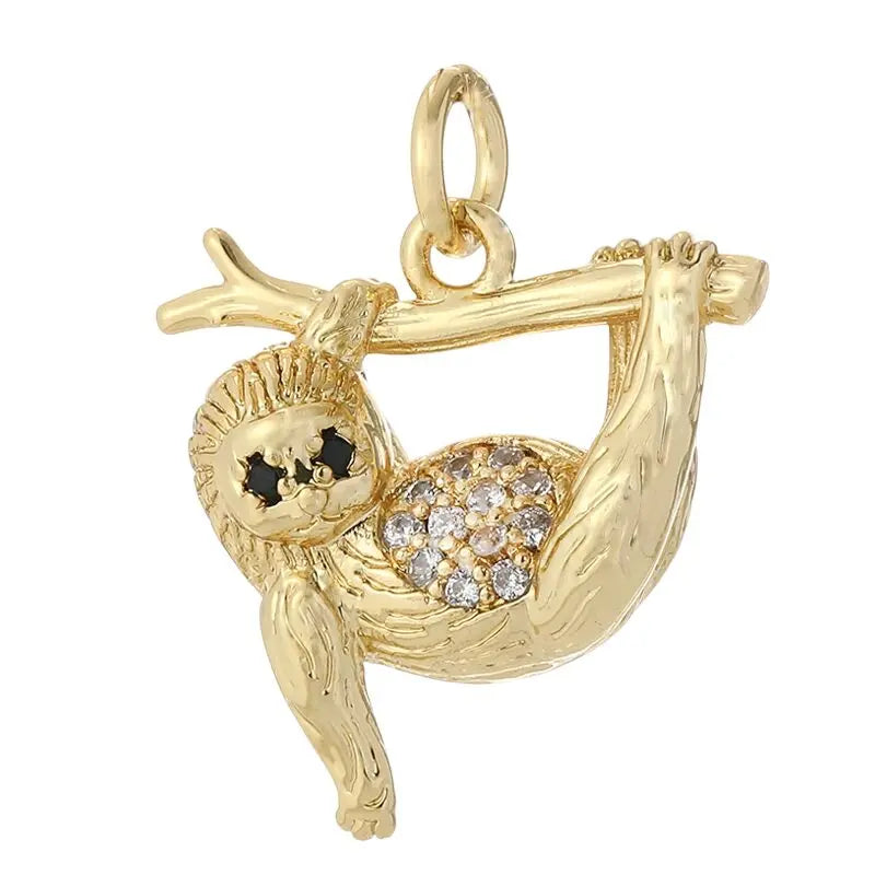 Breloque pour bijoux paresseux doré