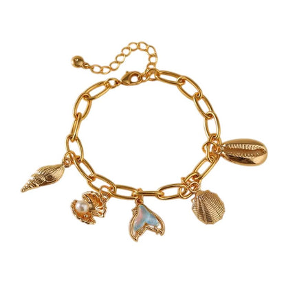 Bracelet breloques de la mer à chaîne