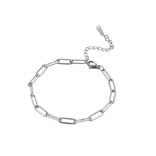 Bracelet pour breloques argenté