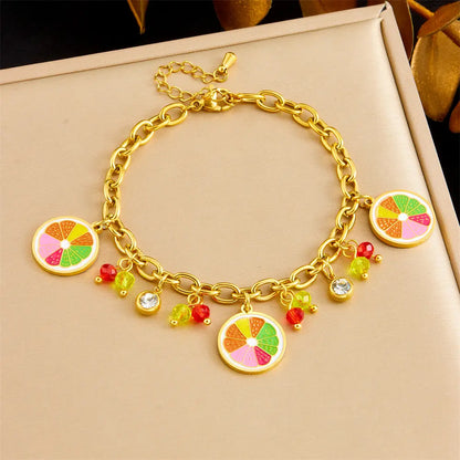 Bracelet breloques avec pamplemousses