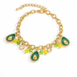 Bracelet breloques avec avocats