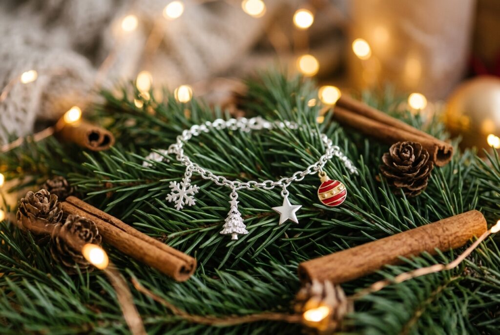 Bracelet breloque noel