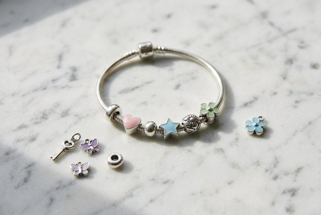 Bracelet breloque pandora - illustration