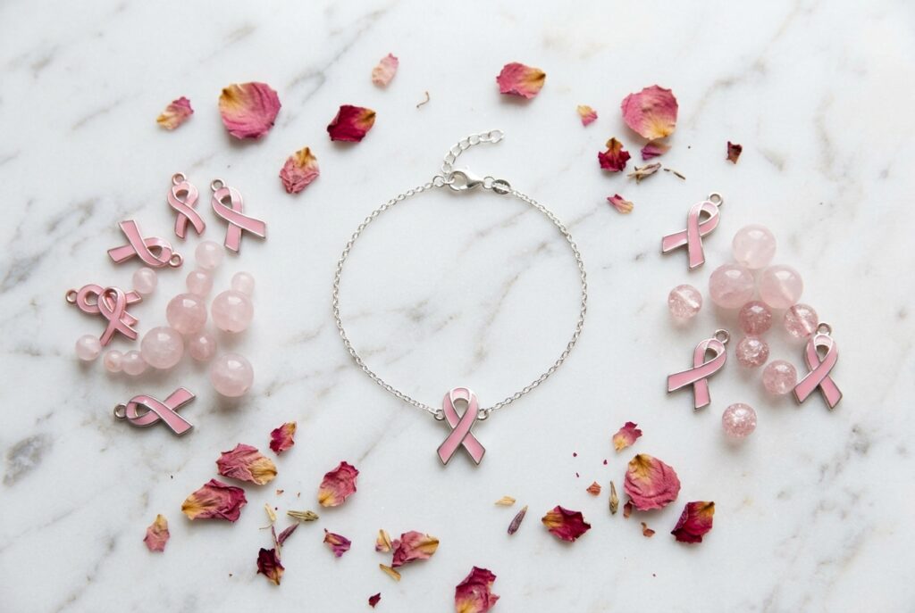 Breloque octobre rose - illustration